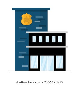 Police Station Vector Illustration - 03