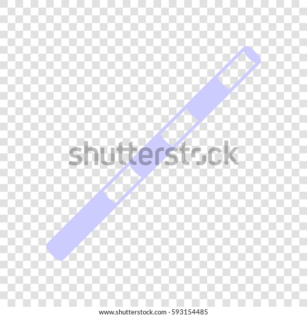 Police stick icon illustration. Vector.\
Periwinkle icon on transparent\
background.