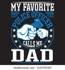 Police T Shirt Design With custom vector