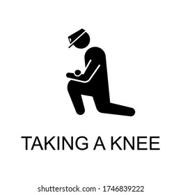 Taking Knee Stock Illustrations Images Vectors Shutterstock