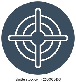 Police target, illustration, vector on a white background.