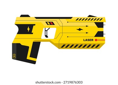 Ilustração de vetor plana da arma de choque da polícia
