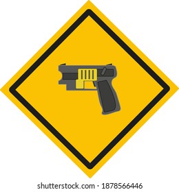 Police Taser Pistol. Illustration For Web And Mobile Design.