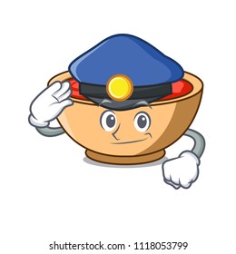 Police tomato soup character cartoon