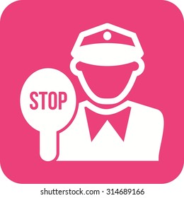 Police, traffic, cop icon vector image. Can also be used for professionals. Suitable for web apps, mobile apps and print media.