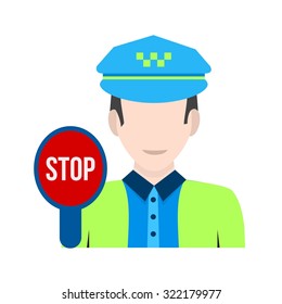 Police, traffic, cop icon vector image. Can also be used for professionals. Suitable for web apps, mobile apps and print media.