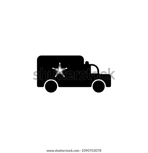 police truck icon. Element of\
police for mobile concept and web apps. Detailed police truck icon\
can be used for web and mobile. Premium icon on white\
background