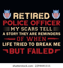 Police typography or graphics tshirt design 