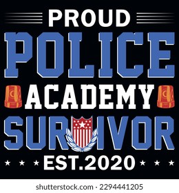 Police typography or graphics tshirt design 