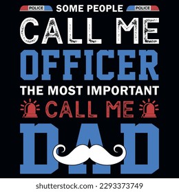 Police typography tshirt design vector design 