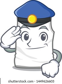 Police undershirt in the a mascot shape