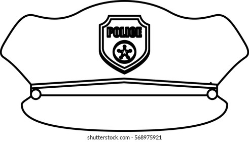 police uniform icon image vector illustration design 