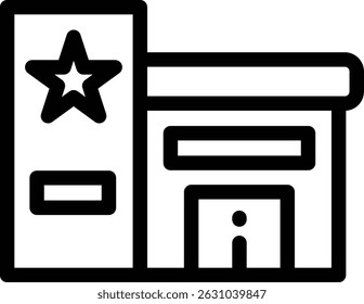 police uniform icon. Thin Linear Style Design Isolated On White Background