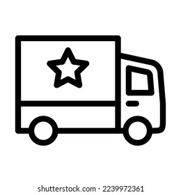Diseño de iconos de la línea de vectores de la policía