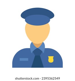 Police Vector Flat Icon For Personal And Commercial Use.
