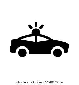 police vector glyph flat icon 