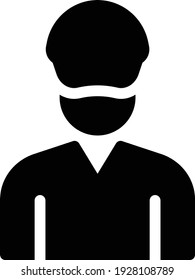 police vector glyph flat icon