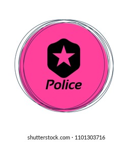 police vector icon