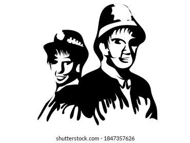 police vector illustration isolated on white background