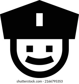 police Vector illustration on a transparent background.Premium quality symbols.Glyphs vector icon for concept and graphic design.