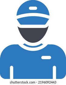 police Vector illustration on a transparent background. Premium quality symmbols. Glyphs vector icons for concept and graphic design. 
