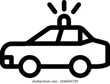 police Vector illustration on a transparent background. Premium quality symmbols. Thin line vector icons for concept and graphic design. 
