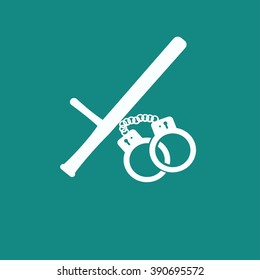 police vector style icon