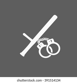 police vector style icon