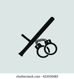 police vector style icon