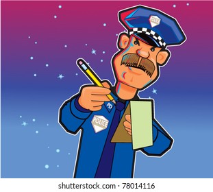 Police Writing Ticket