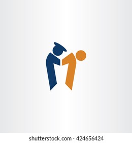 policeman arrest criminal vector icon