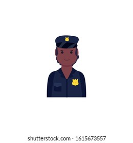 Policeman avatar design, Workers actions working occupation jobs proffesional employee service and labor theme Vector illustration