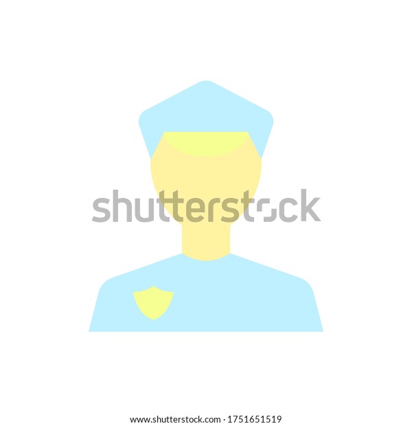 Policeman,
avatar icon. Simple color vector elements of firefighters icons for
ui and ux, website or mobile
application