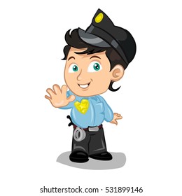 policeman in cap