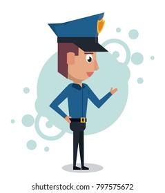 Policeman cartoon design