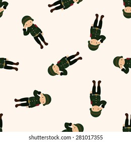 policeman , cartoon seamless pattern background