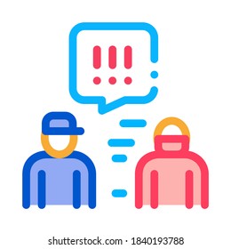 policeman caught criminal icon vector. policeman caught criminal sign. color symbol illustration