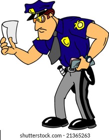 Policeman Giving Ticket