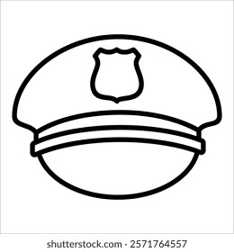 Policeman Hat Icon Element For Design