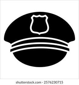 Policeman Hat Icon Element For Design