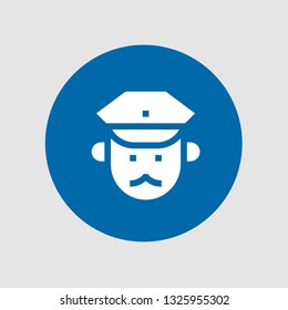  Policeman icon. Editable  Policeman icon for web or mobile.