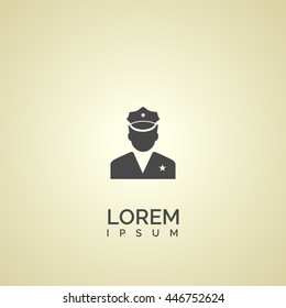 policeman icon. policeman logo
