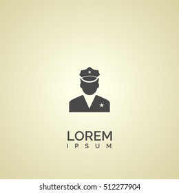 policeman icon. policeman logo
