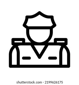 policeman icon or logo isolated sign symbol vector illustration - high quality black style vector icons
