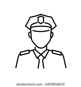 Policeman icon. Police officer icon.