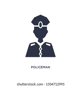 policeman icon. Simple element illustration from history concept. policeman editable symbol design on white background. Can be use for web and mobile.