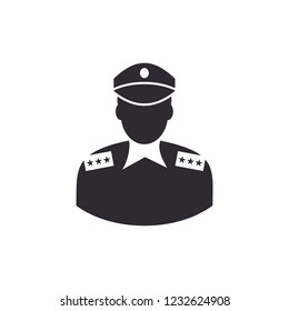 Policeman Icon Vector