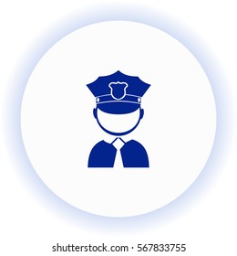 Policeman  icon. Vector design.
