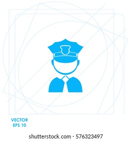 Policeman  icon Vector design.
