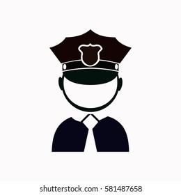 Policeman  icon Vector design.